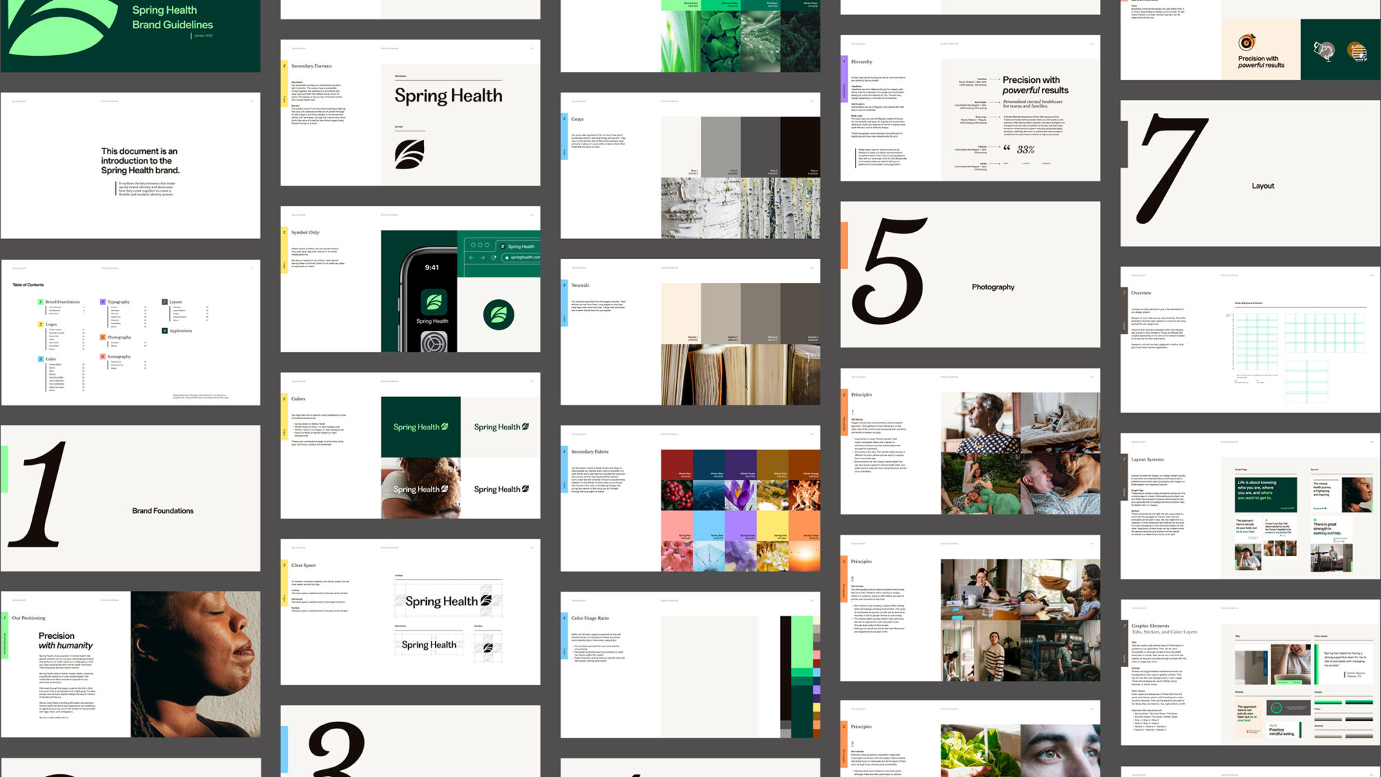 An overview of the brand guidelines deck