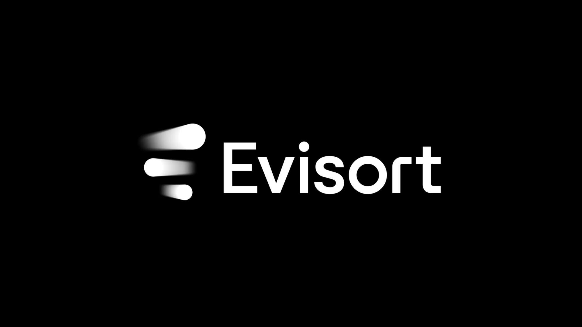 The Evisort logo in white on a black background.